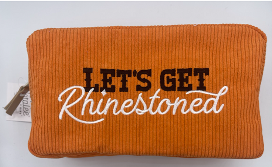 Let's Get Rhinestoned Cosmetic Bag